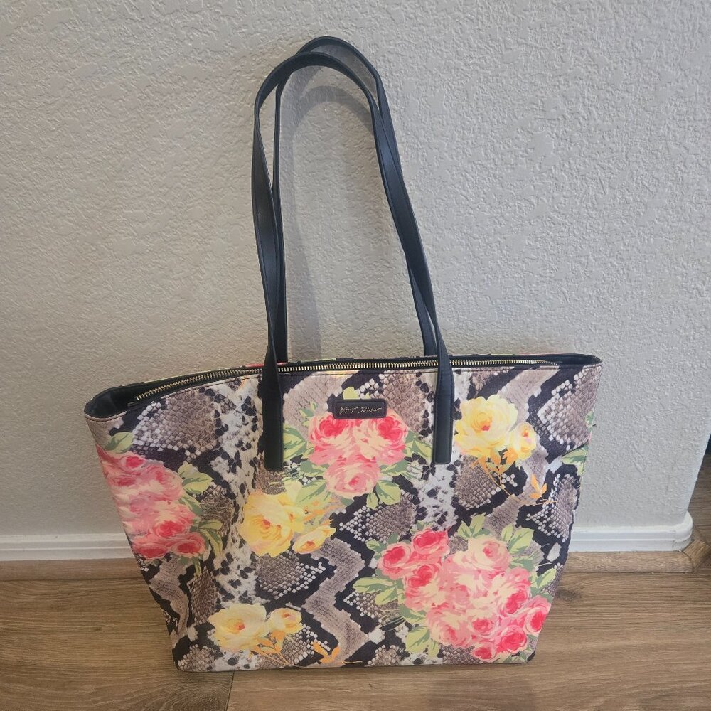 Betsey Johnson Snake in Garden Tote